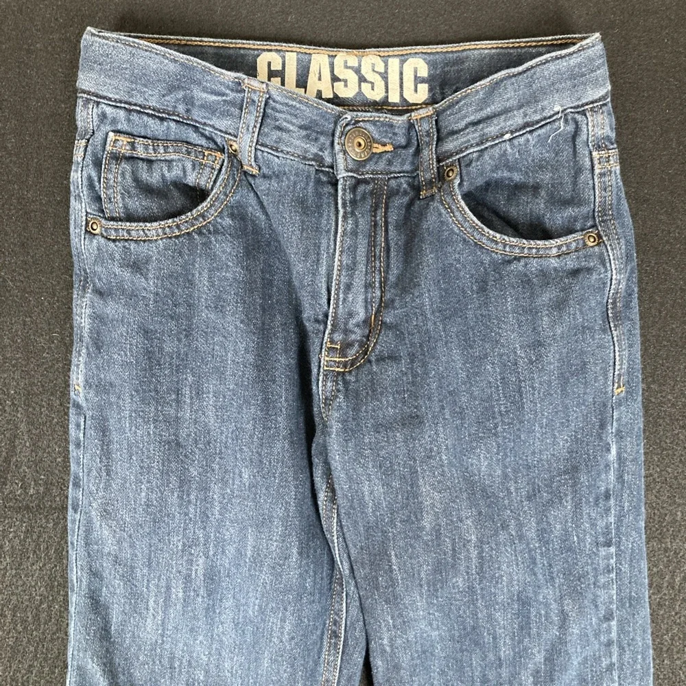 Gymboree Fleece Lined Jeans Boys Size 8 Adjustable Waist Classic